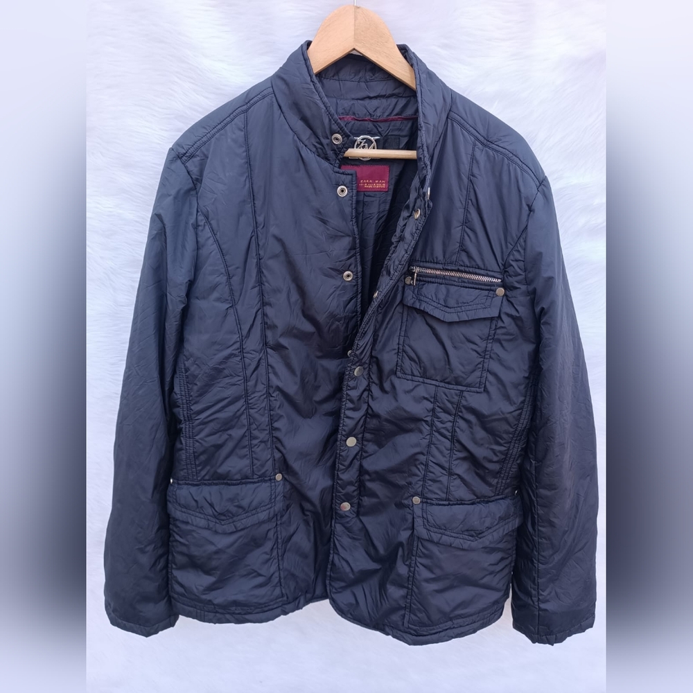 Zara Man Quilted Jacket - Picture 7 of 11